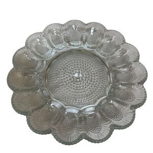 Indiana Glass vintage  Hobnail Deviled Egg Plate